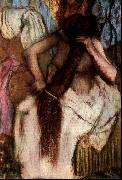Edgar Degas Seated Woman Combing her Hair USA oil painting reproduction
